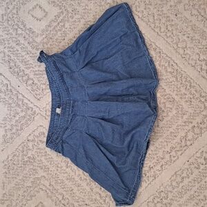 AE pleated jean skirt